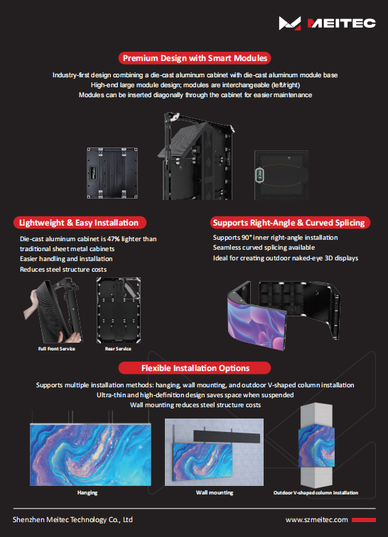 Smart Modular Serviceability & Flexible Outdoor Installation
