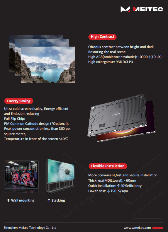 Stunning Visual Contrast, Energy-Efficient Cooling & Flexible Setup