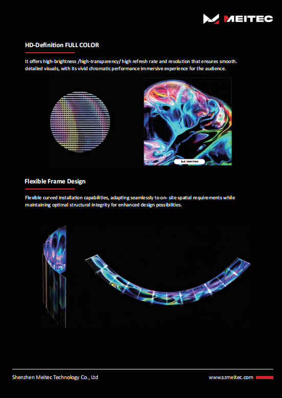 Vivid Full-Color Visuals & Flexible Curved Capabilities